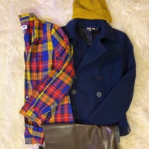 Plaid Button Down- Size Large- Old Navy